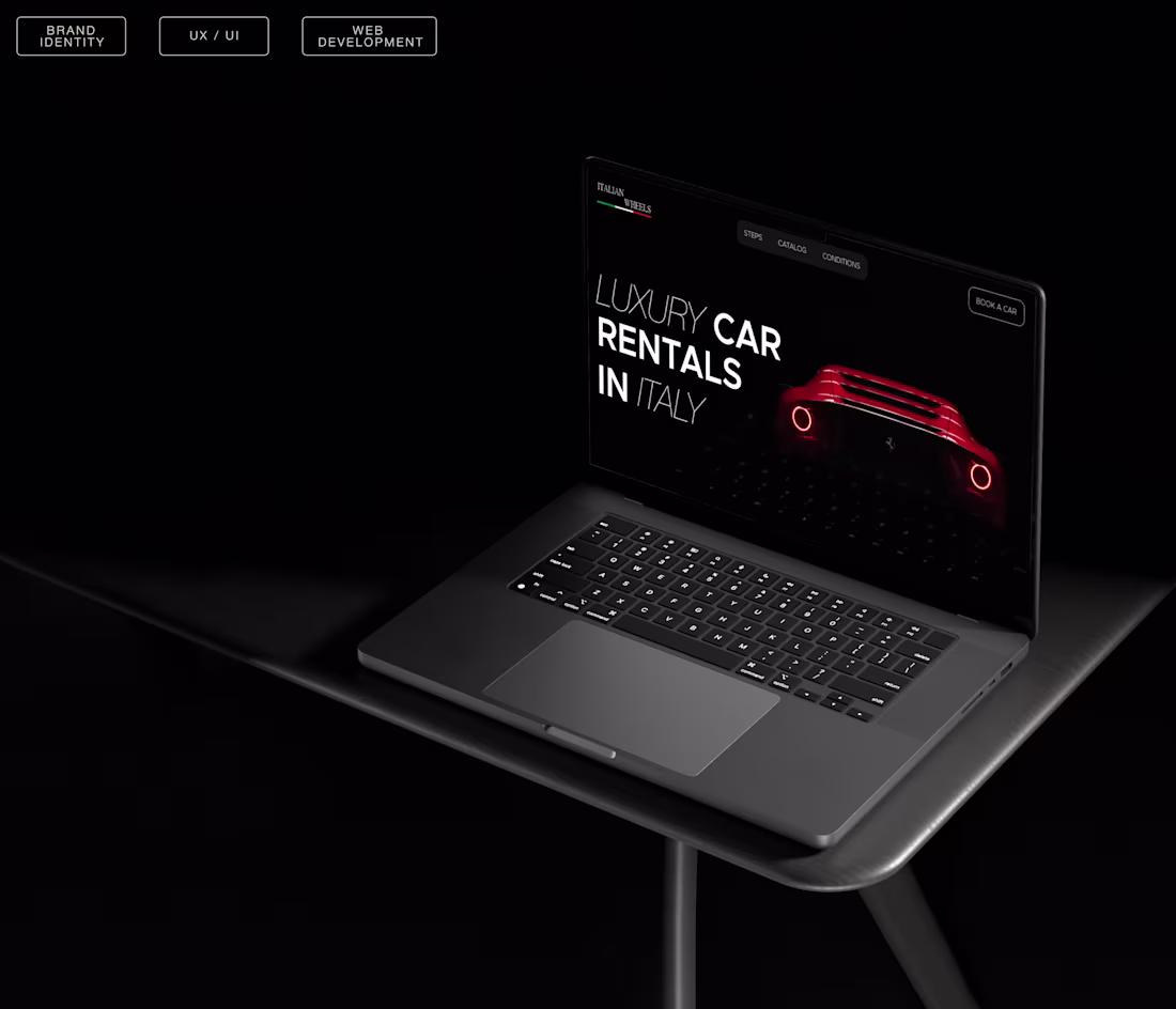 Cover image for Web Design for ITALIAN WHEELS / Luxury Car Rental