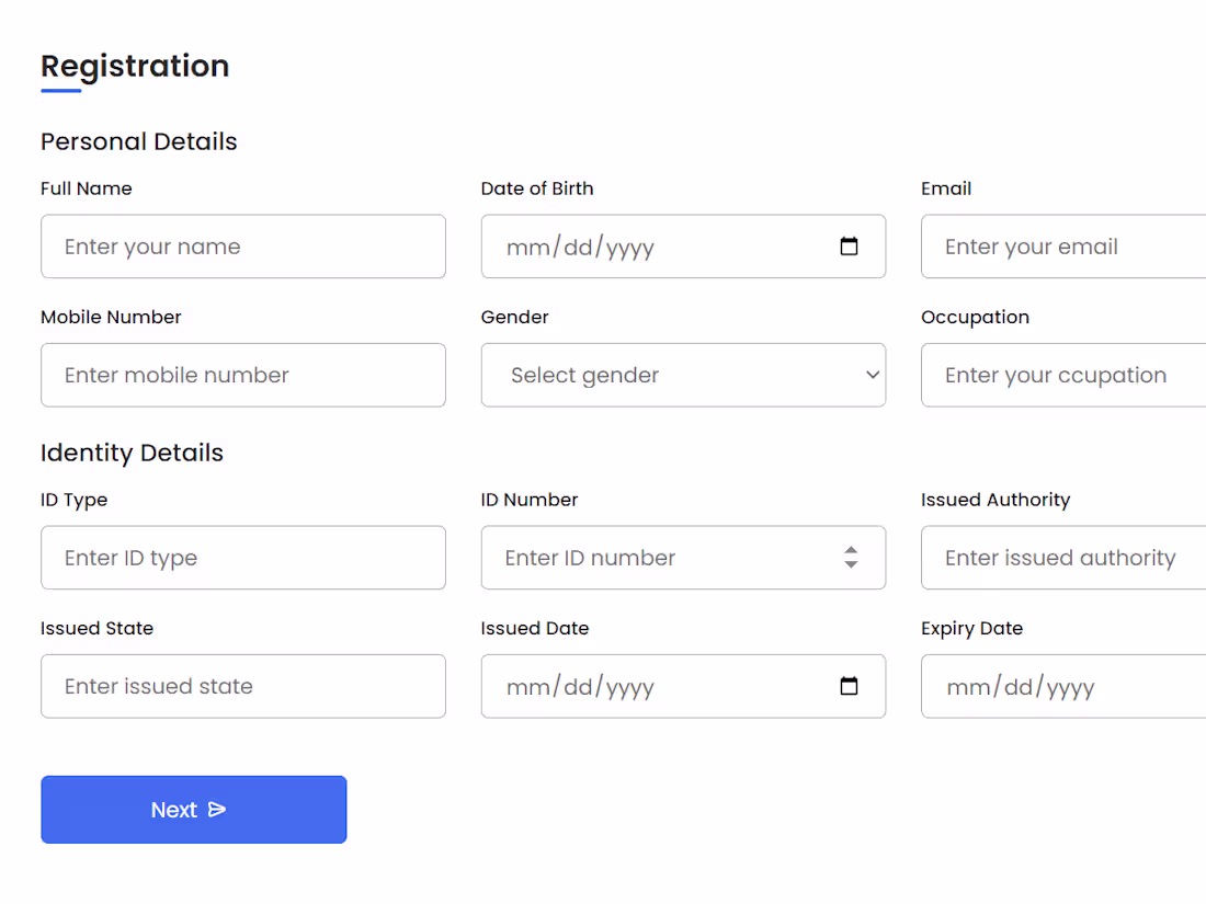 Cover image for Responsive Regisration Form