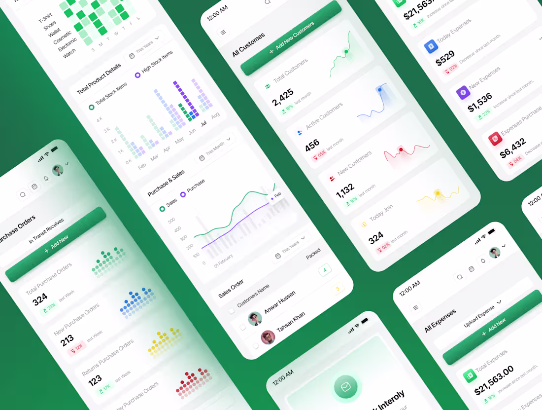 Cover image for AI Inventory Management Web App UI Design