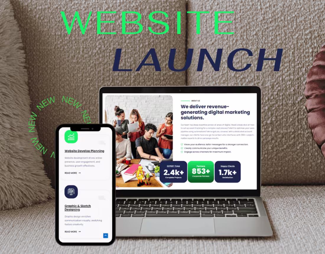 Cover image for Services website for an agency 