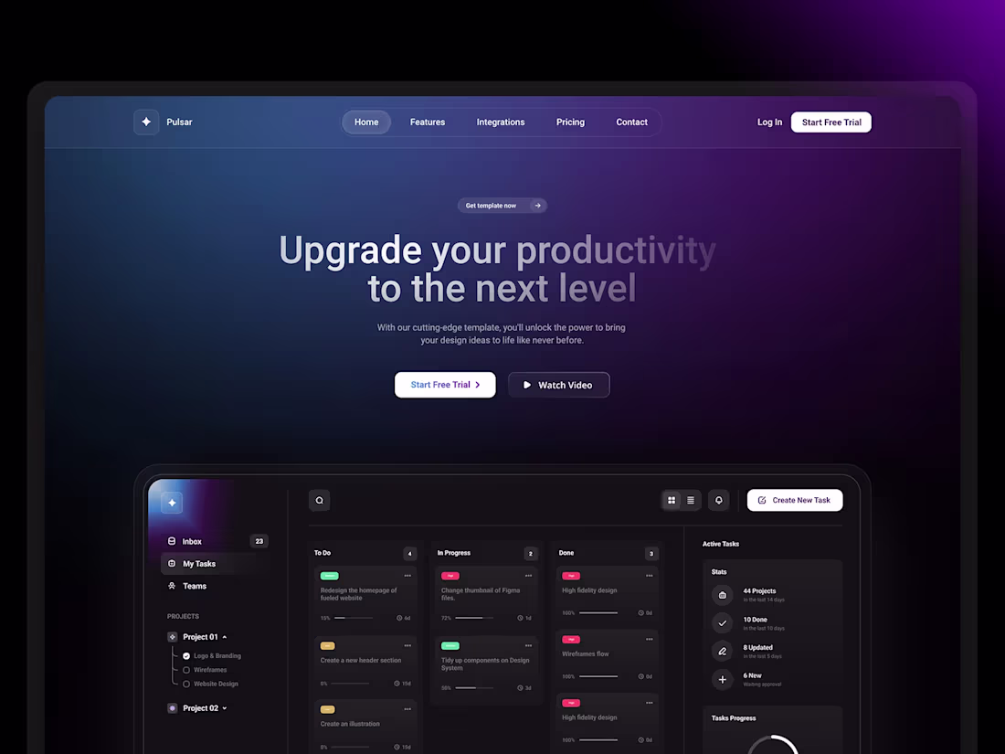 Cover image for Pulsar — Framer SaaS Template
