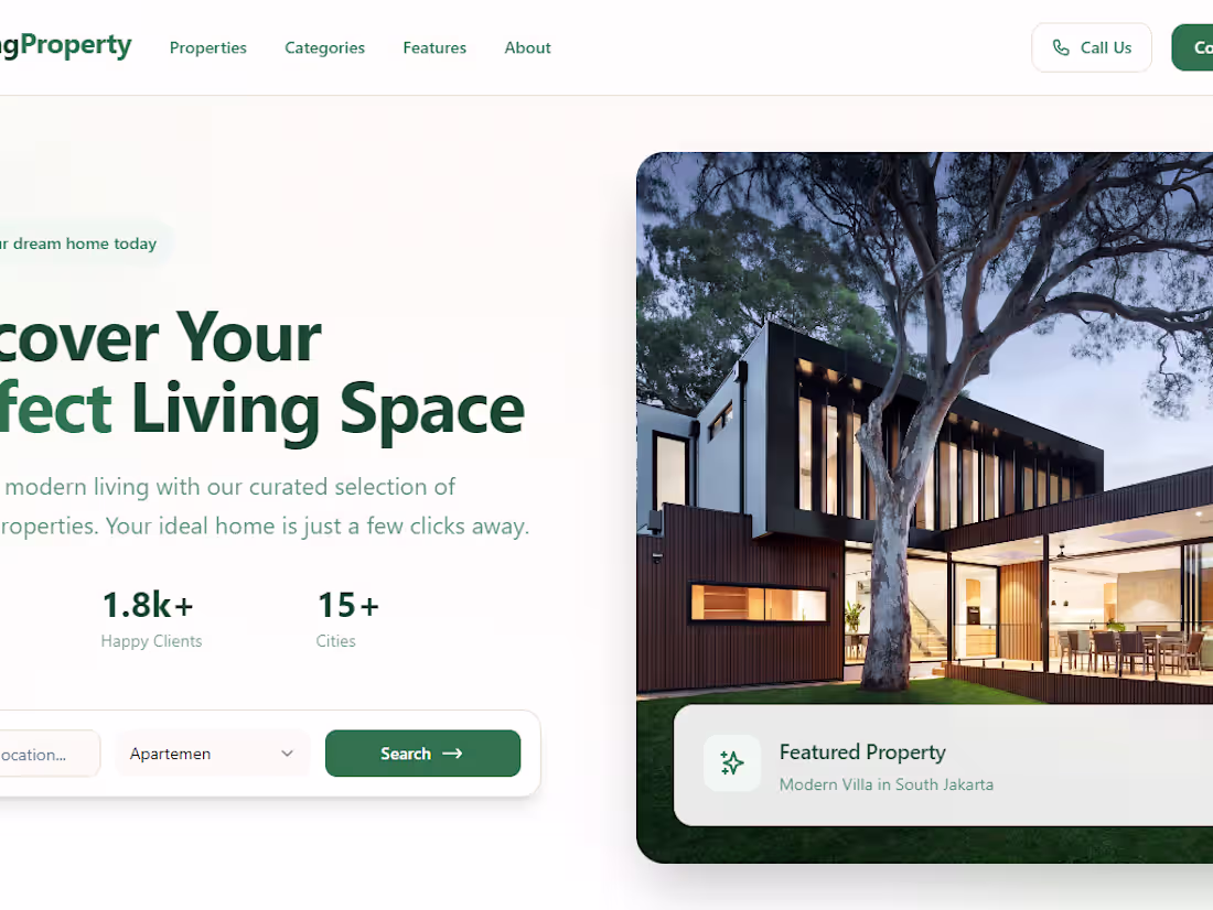 Cover image for Living Property – Modern Rental & Property Listings Platform