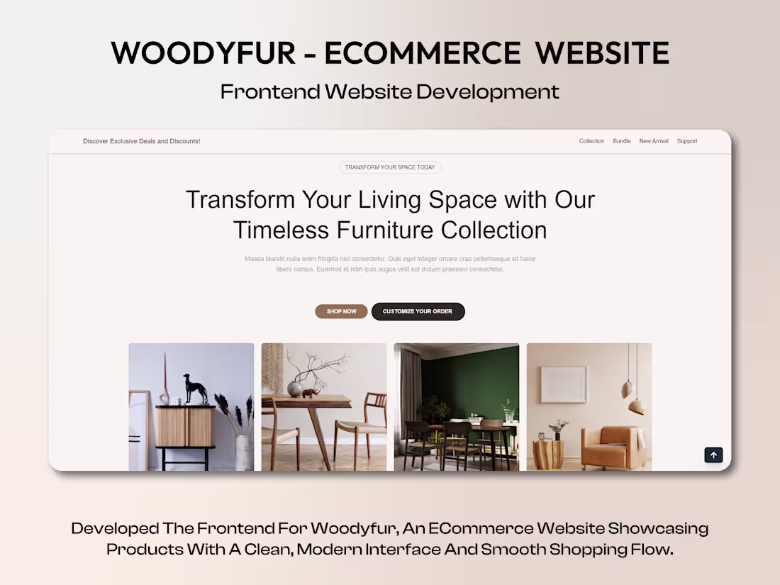 Cover image for Woodyfur Ecommerce Platform Development