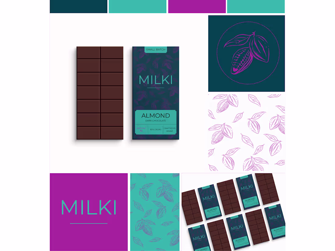 Cover image for Packaging design and branding for chocolate bar