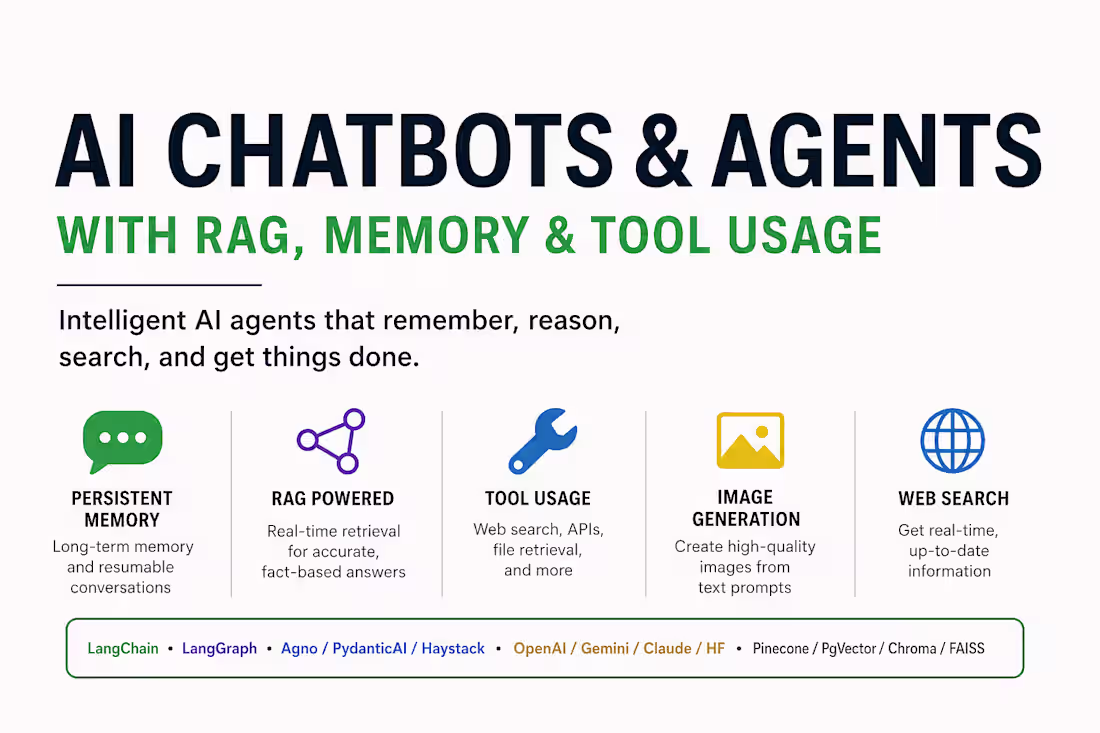 Cover image for AI Agents & RAG Chatbots