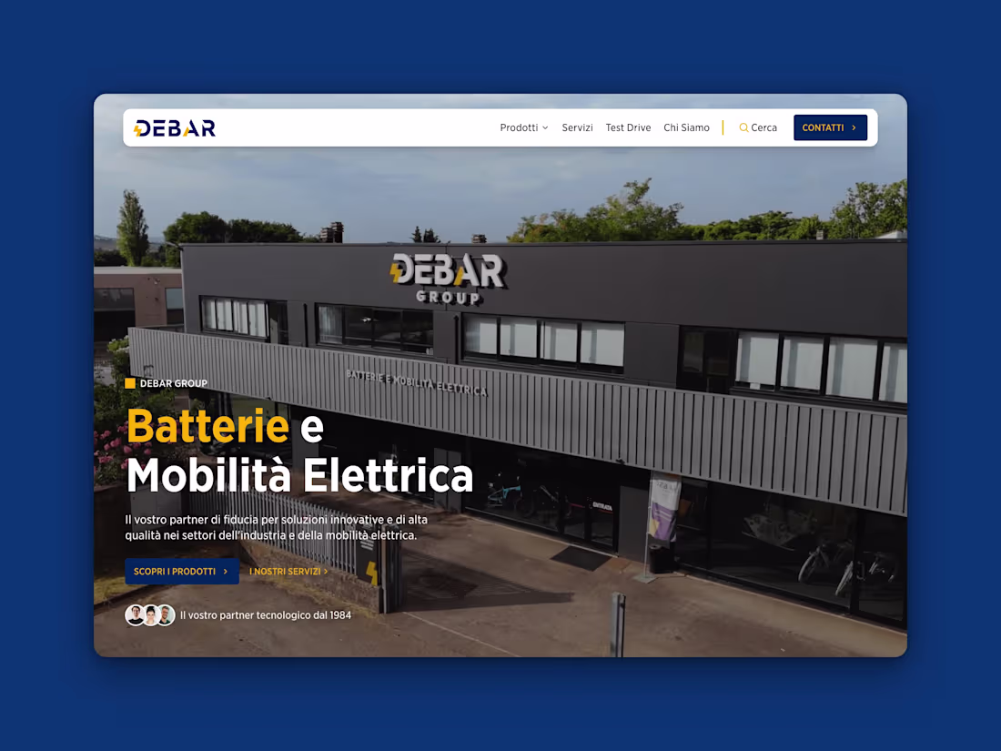 Cover image for Debar Group - Corporate Website for Electric Mobility Leaders