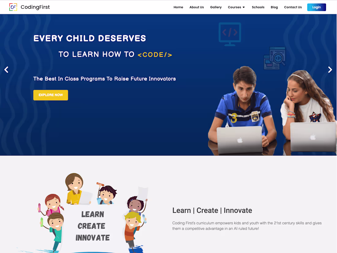 Cover image for Coding for Schools | Coding Curriculum | Coding First