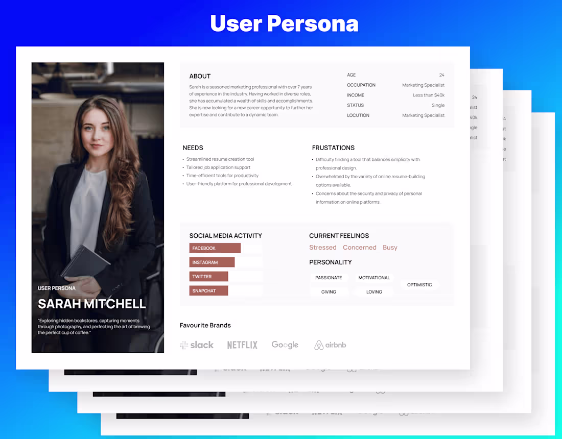 Cover image for User Persona & UX Research — Design Foundation