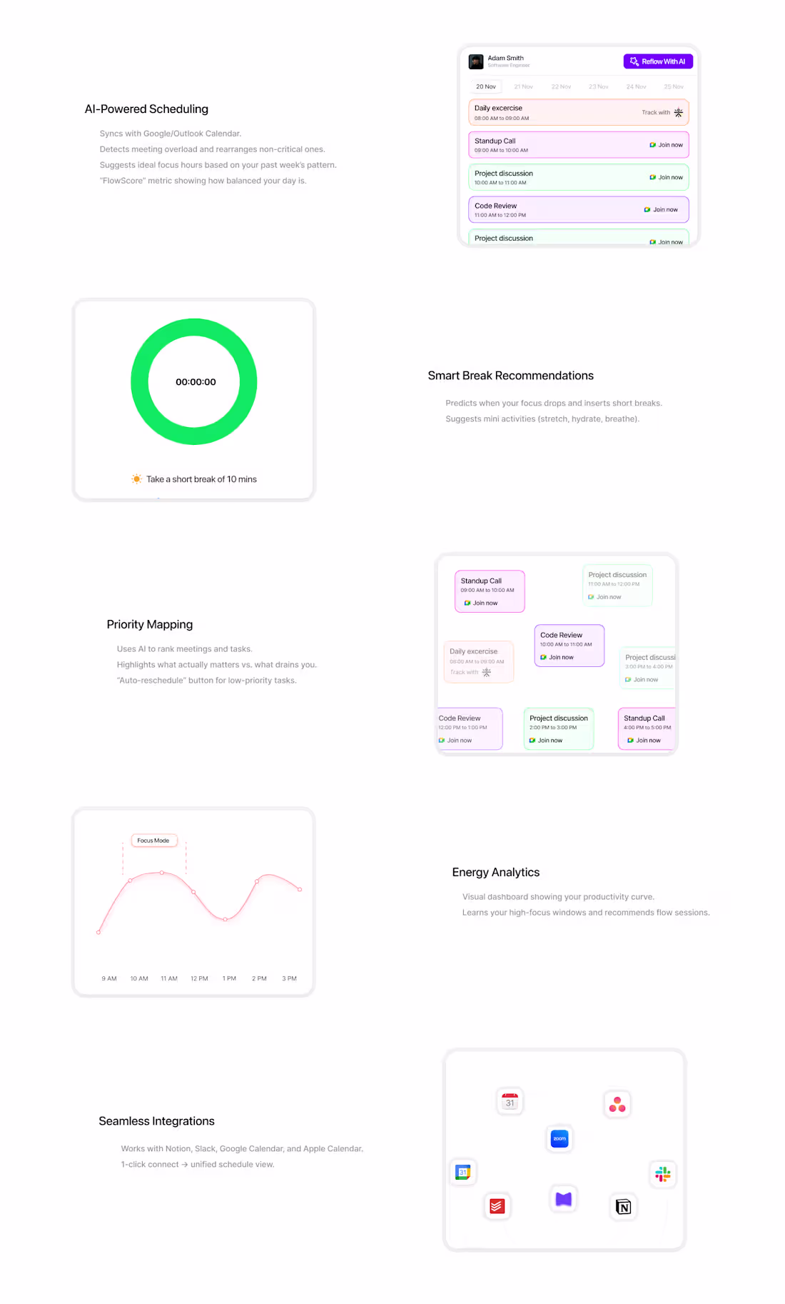 Cover image for Completed the features section from the recent project. Time...