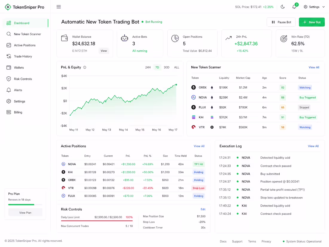 Cover image for Automatic New Token Trading Bot