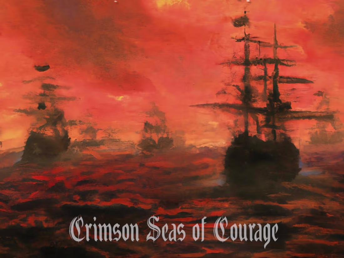 Cover image for UNDER RUINS - Crimson Seas of Courage [AI Music Video]