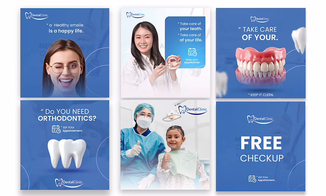 Cover image for clinic social media design