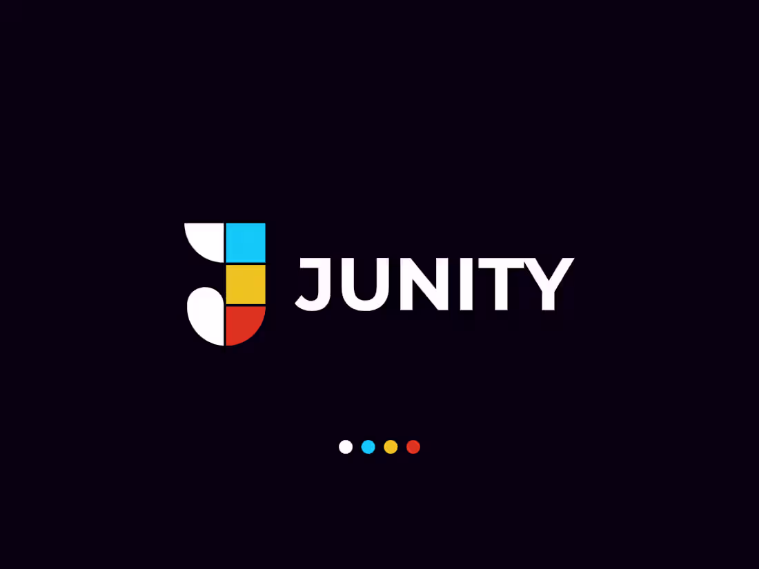 Cover image for Junity Logo. J Letter Mark