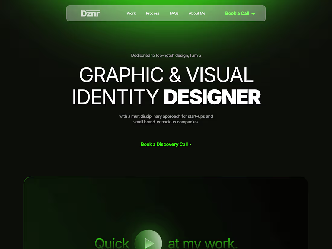 Cover image for DZNR - Portfolio: Framer Development