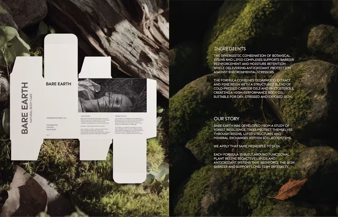 Cover image for Bare Earth — Elemental Body Care Identity