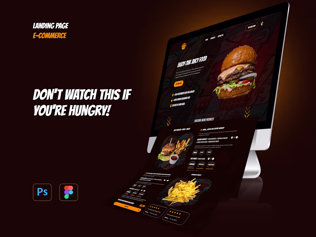 Cover image for FooFood | E-commerce | Landing Page