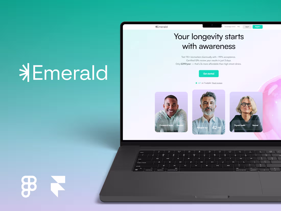 Cover image for Emerald – Preventive Health Platform (Framer)