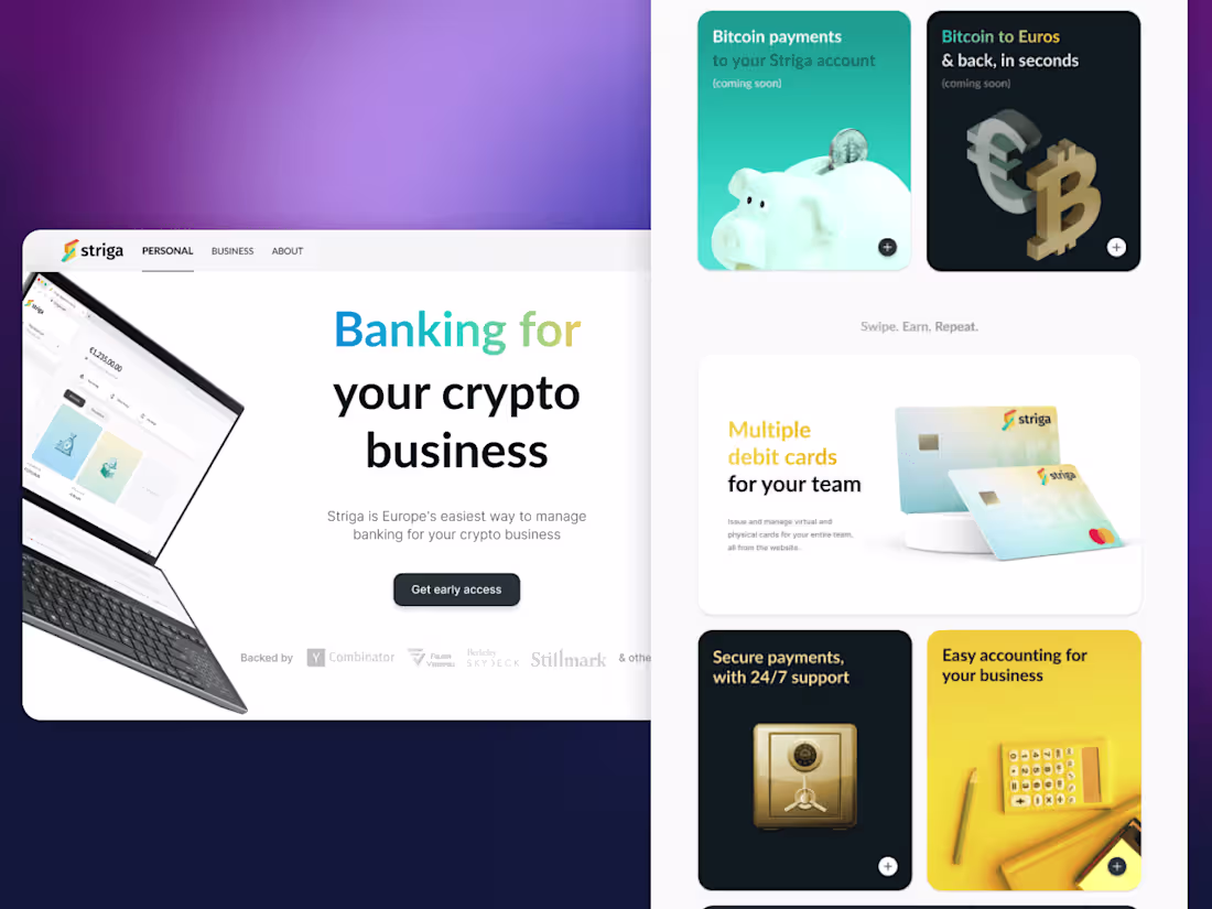 Cover image for Crypto Banking as a Service API platform website