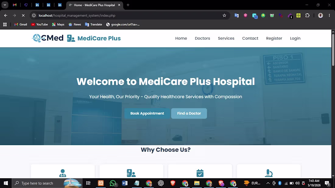 Cover image for E-Clinic Hospital Management System
A healthcare
