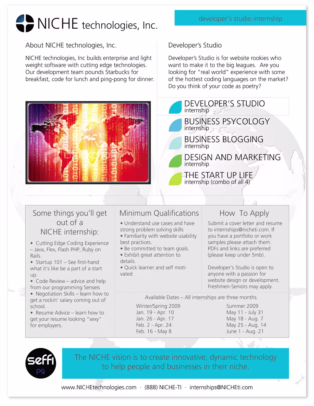 Cover image for Niche Technology Brochure