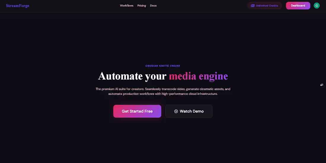 Cover image for StreamForge is a full-stack media