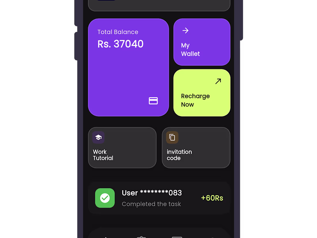 Cover image for EarnPay Mobile App — Task-Based Earnings & Recharge Platform
