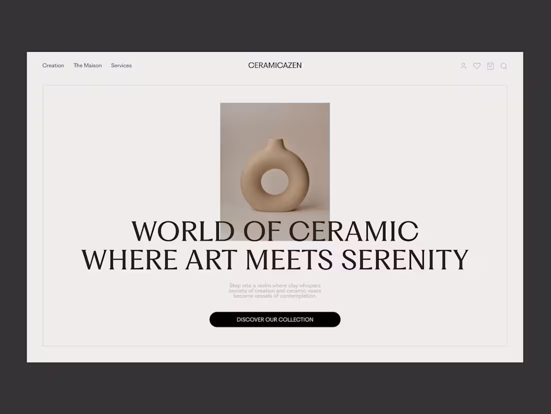 Cover image for Ceramic Vases WEB DESIGN