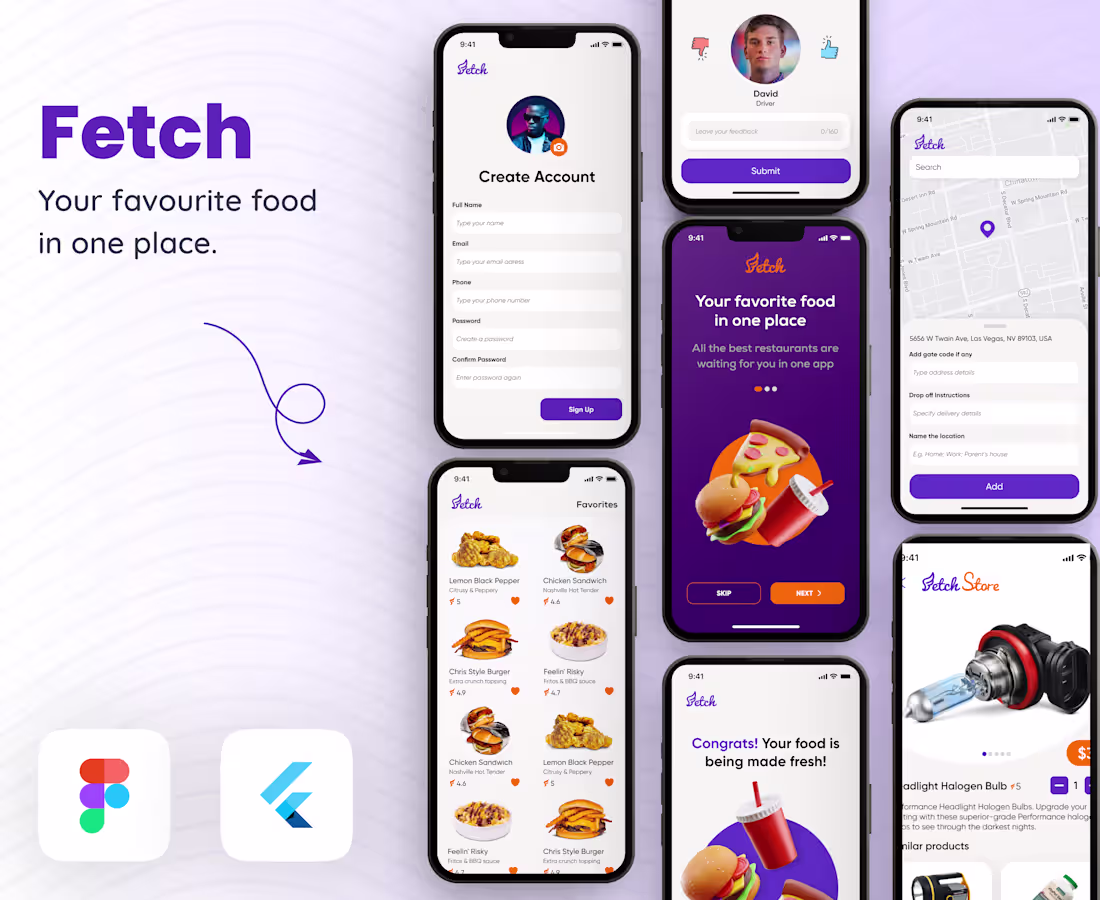 Cover image for Fetch Food - USA Food