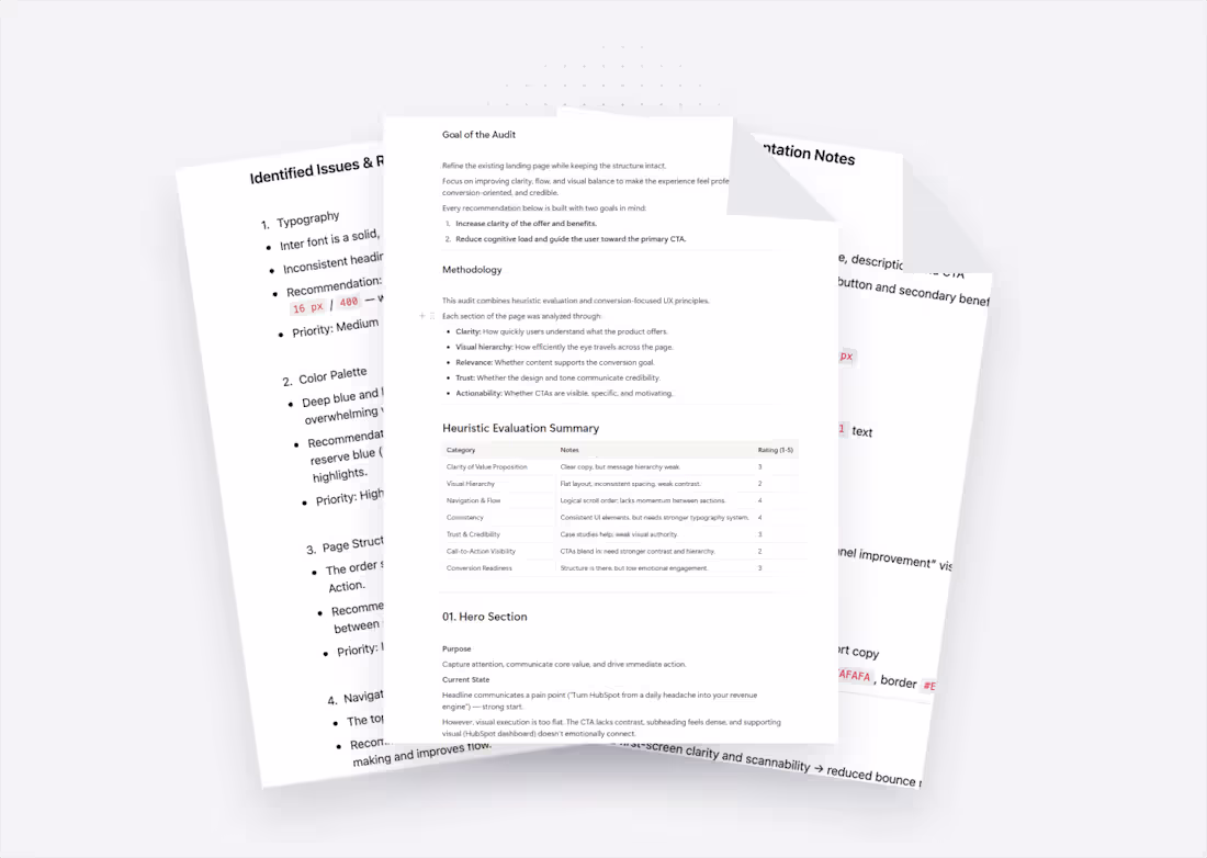 Cover image for UX Audit & Product Diagnosis