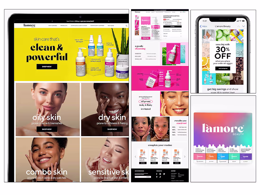 Cover image for L'amore Beauty Ecommerce & Packaging