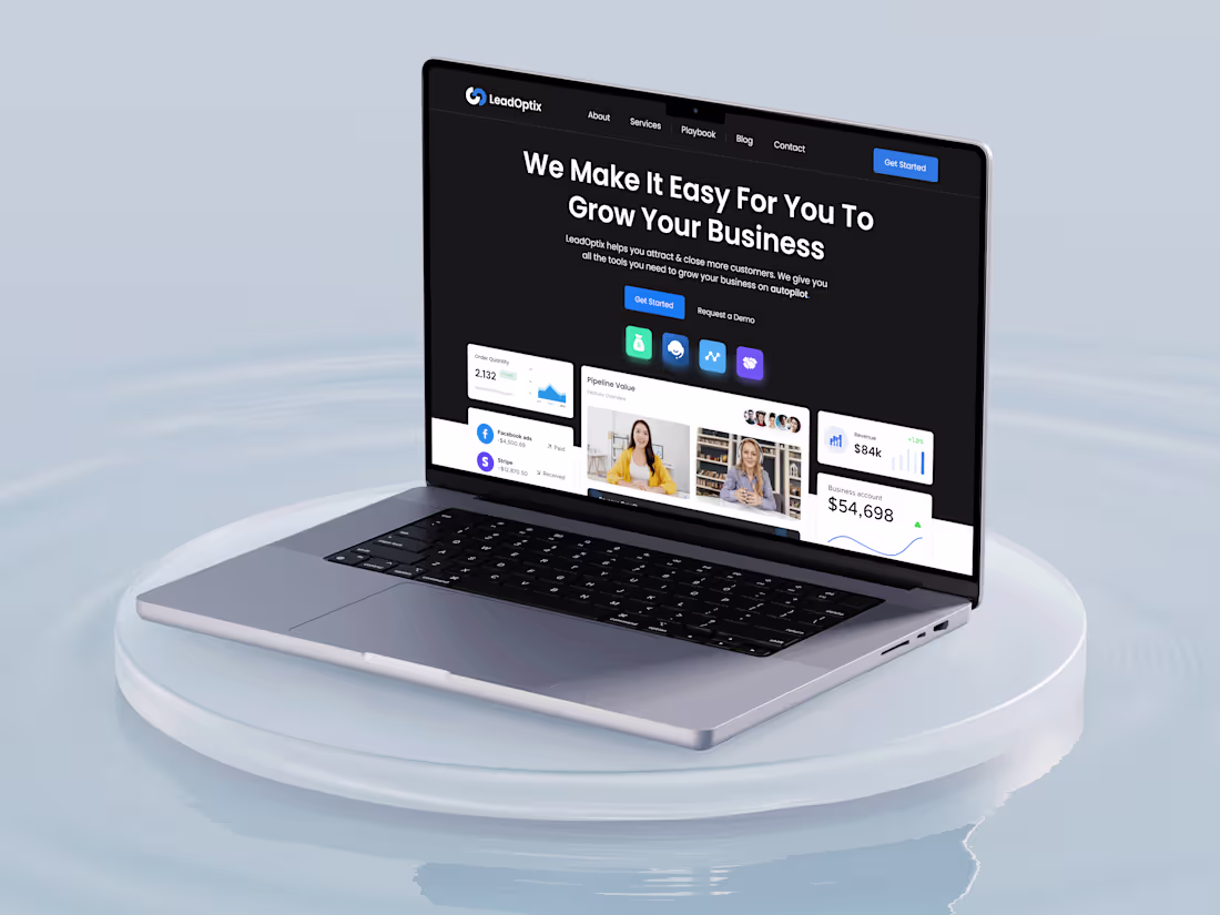 Cover image for LeadOptix - Marketing Automation Website