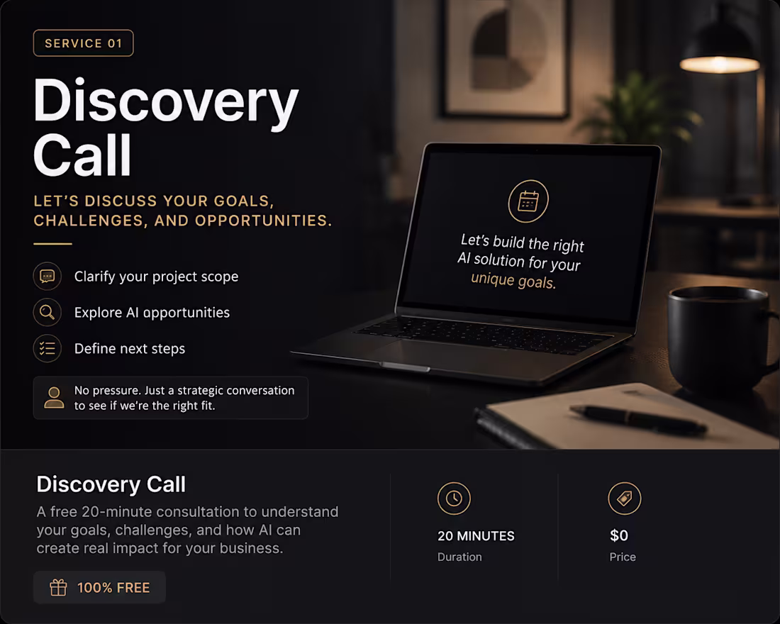 Cover image for Discovery Call / Consultation