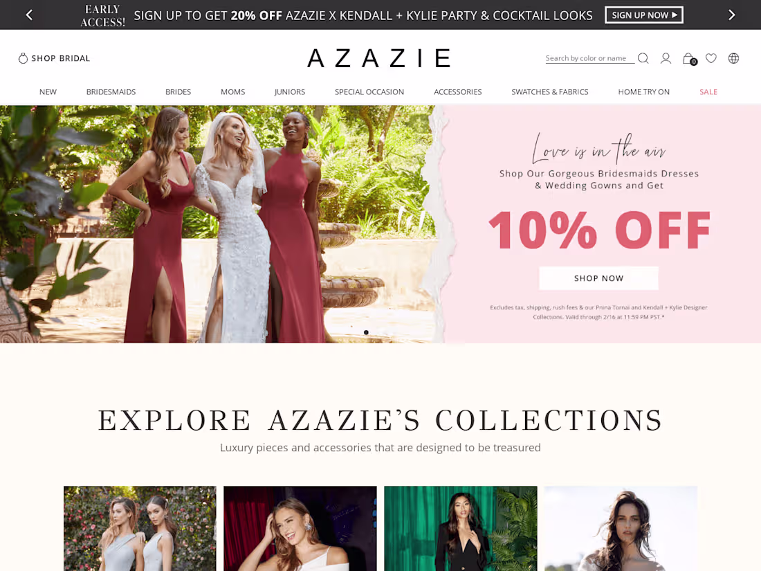 Cover image for Bridesmaid Dresses & Wedding Dresses Starting at $79 | Azazie