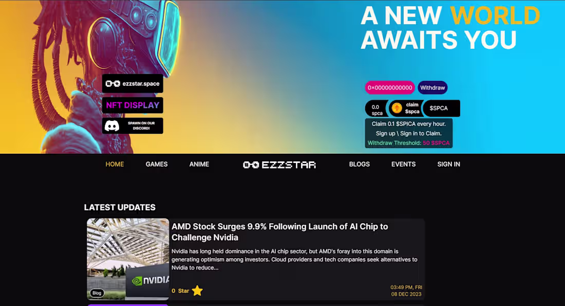 Cover image for EZZSTAR - Custom Web Application