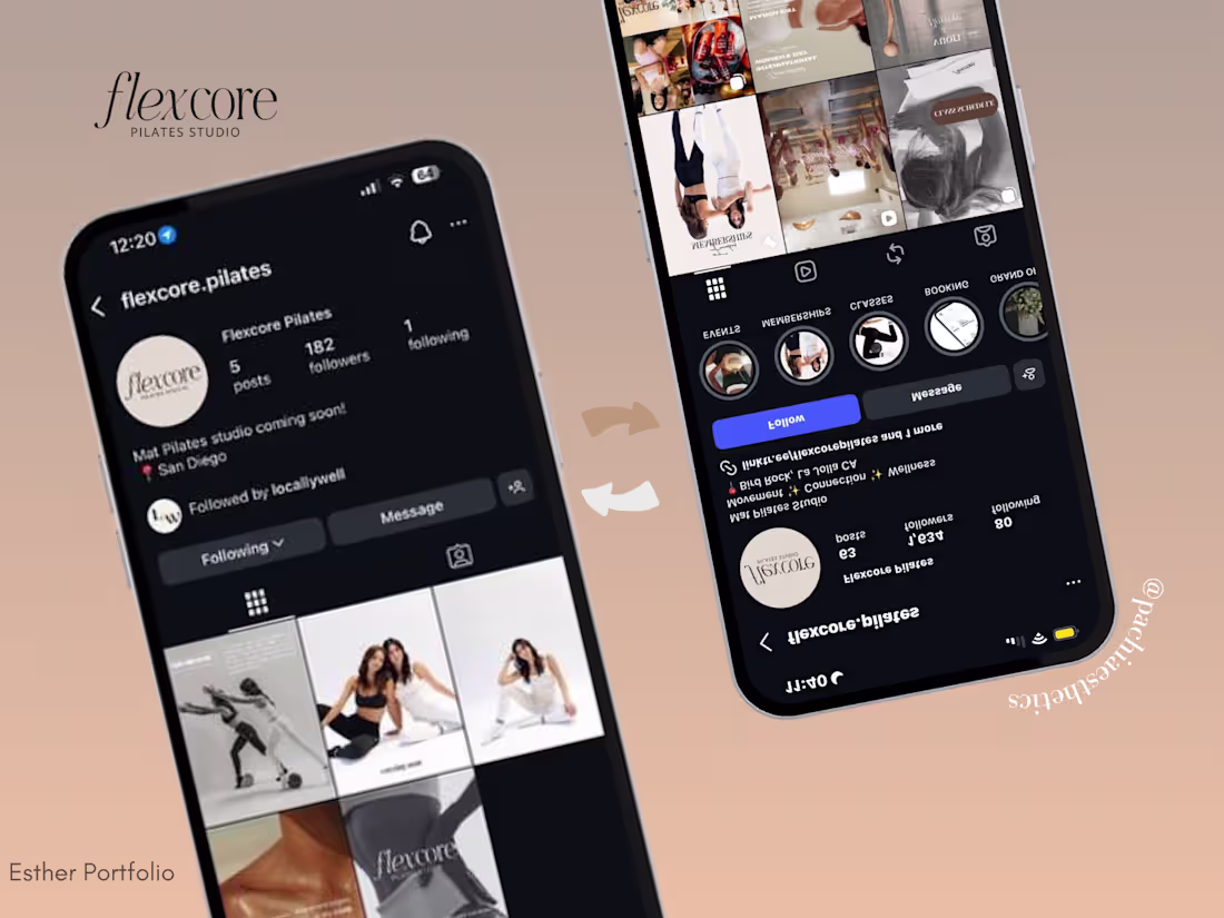 Cover image for Social Media Management & Instagram Growth for FLEXCORE PILATES