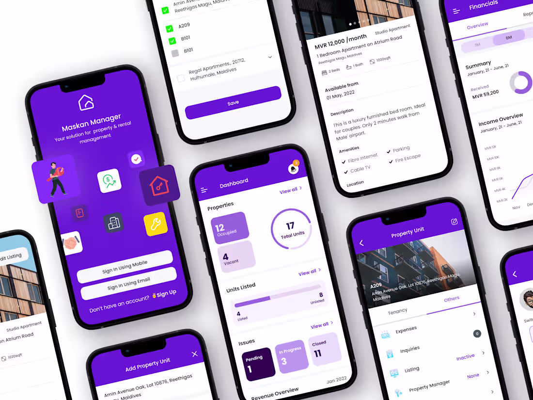 Cover image for Property Management Mobile + Web App