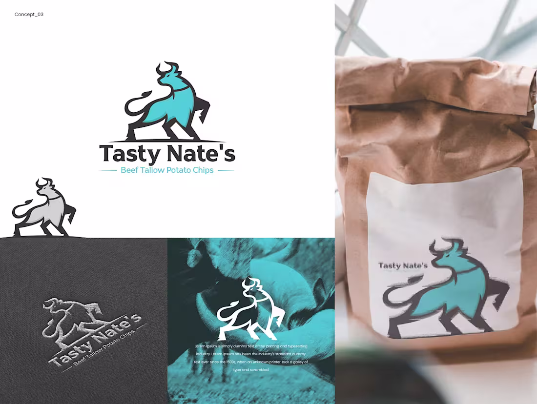 Cover image for Tasty Nate's Logo & Brand Identity Design