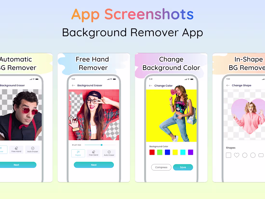 Cover image for Modern Background Remover App UI Design