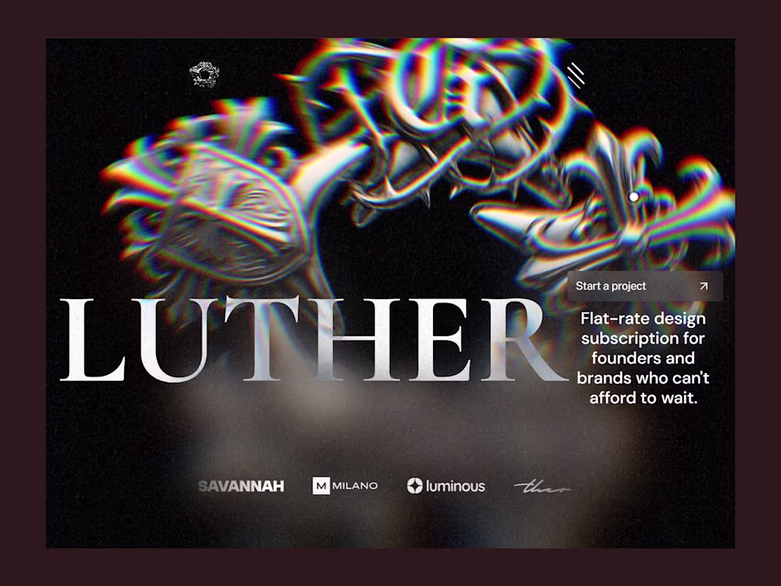 Cover image for Luther: Premium Dark Framer Template for Creative Agencies