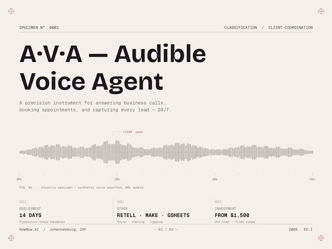 Cover image for Custom AI Voice Agent for Your Business