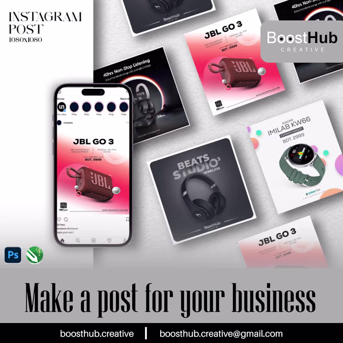 Cover image for Creative Social Media Post Designs for Electronics & Gadget ...