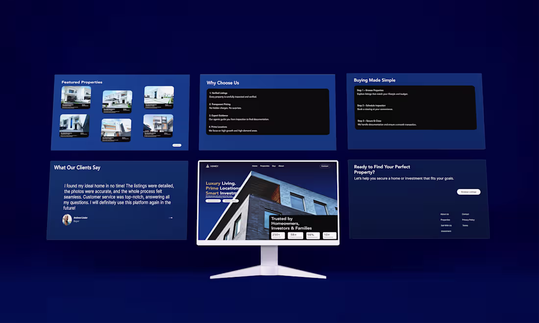 Cover image for Luxury Real Estate Landing Page