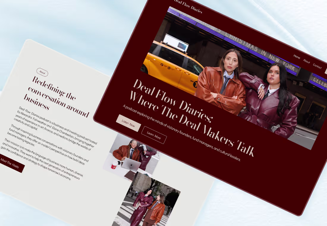 Cover image for Designing a Premium Brand Website for a Modern Finance Podcast