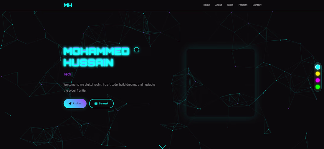 Cover image for A sleek, futuristic portfolio showcasing