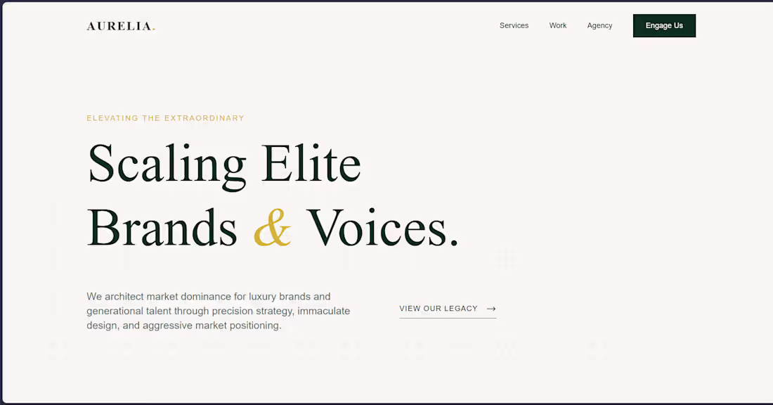 Cover image for Premium Digital Marketing & Talent Management Website Design