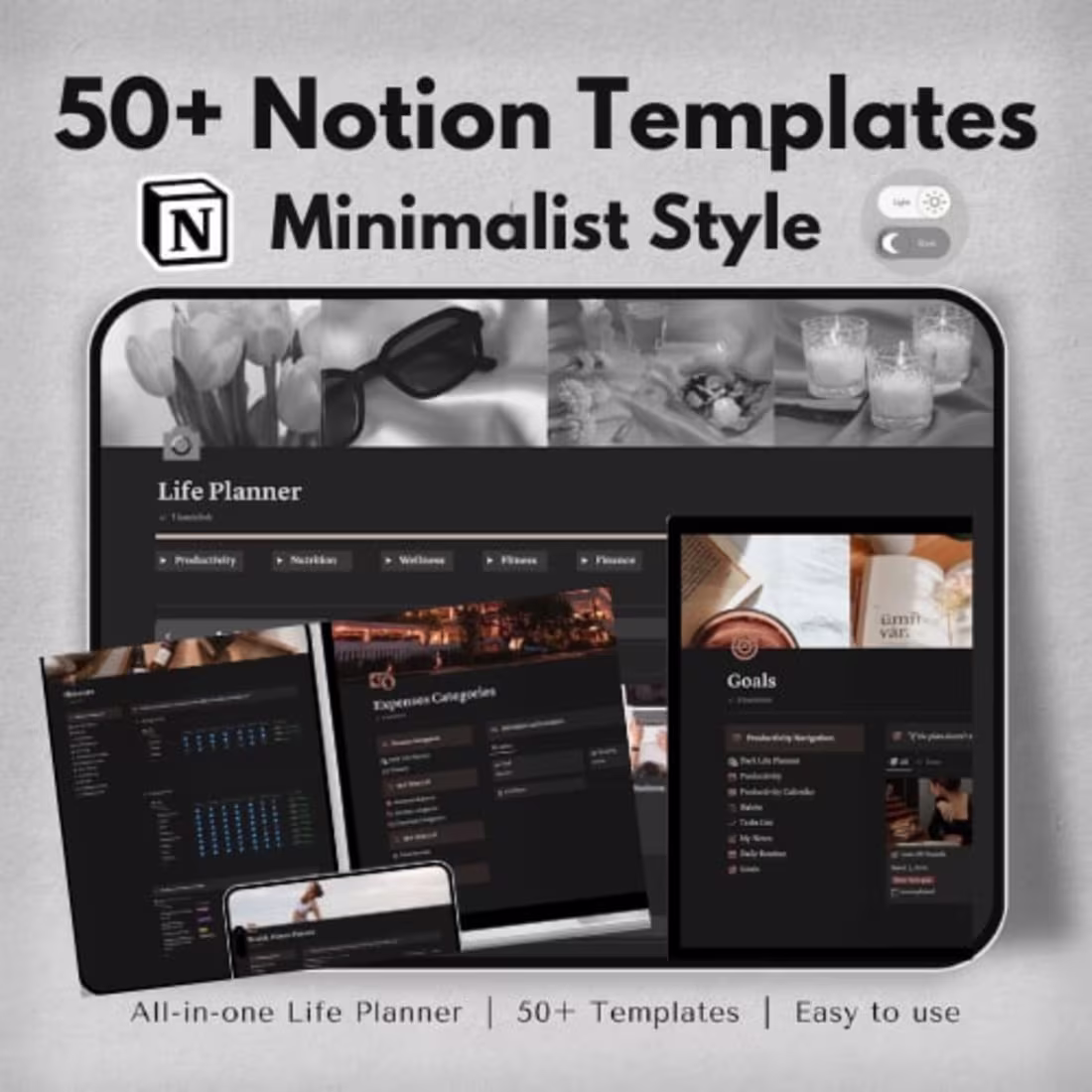Cover image for Boost Productivity with an All-in-One Notion Life Planner