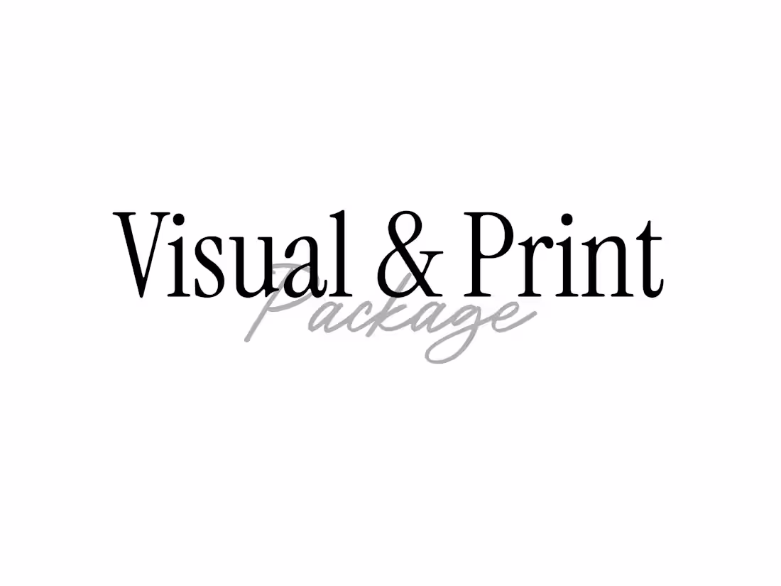 Cover image for | Full Visual + Print Package