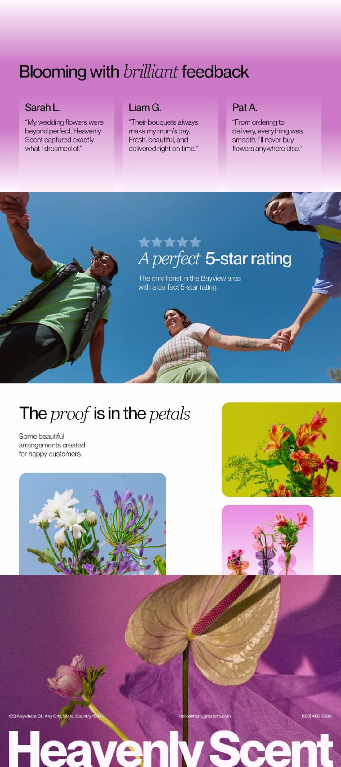 Cover image for Heavenly Scent Florist Website