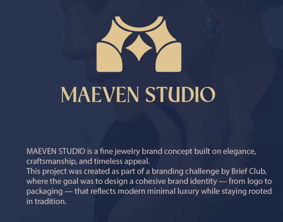 Cover image for MAEVEN STUDIO — Luxury Fine Jewelry Brand Identity