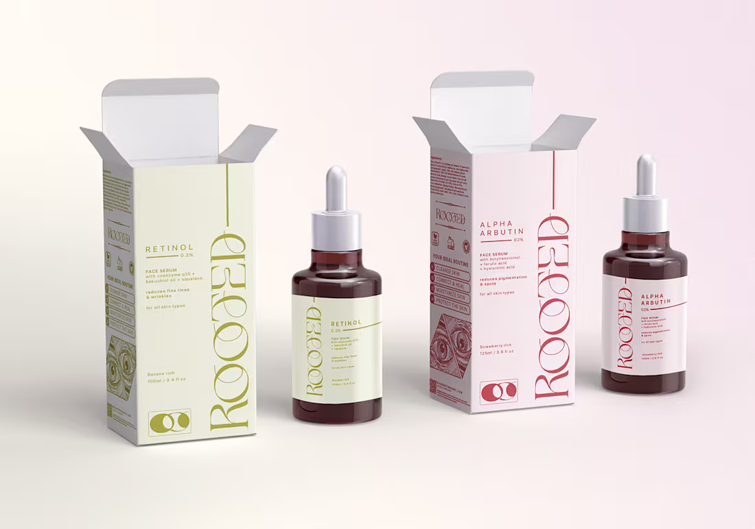 Cover image for Rooted | Cosmetic Brand Identity